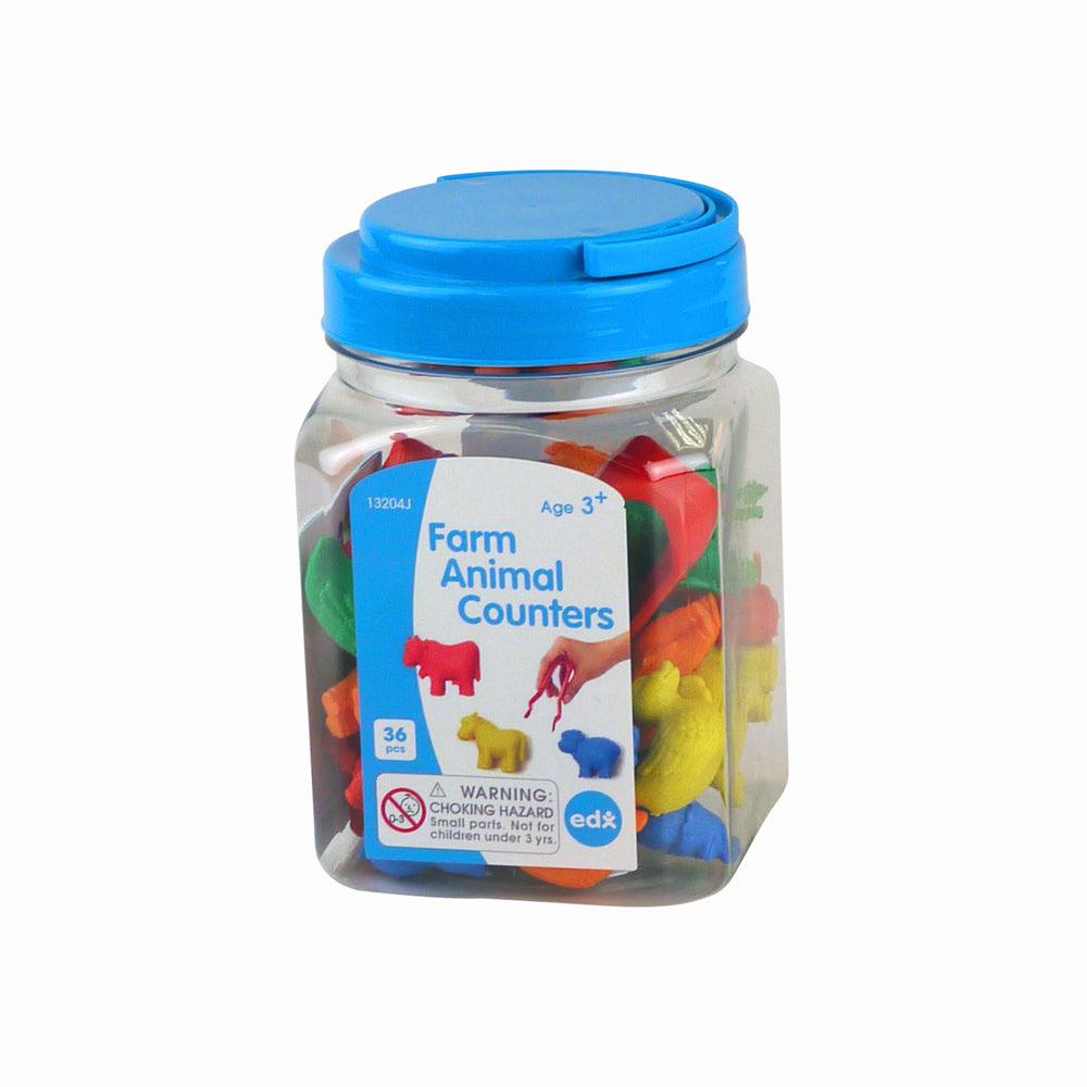 Edx Education – Farm Animal Counters Jar – Product Lifestyle Image