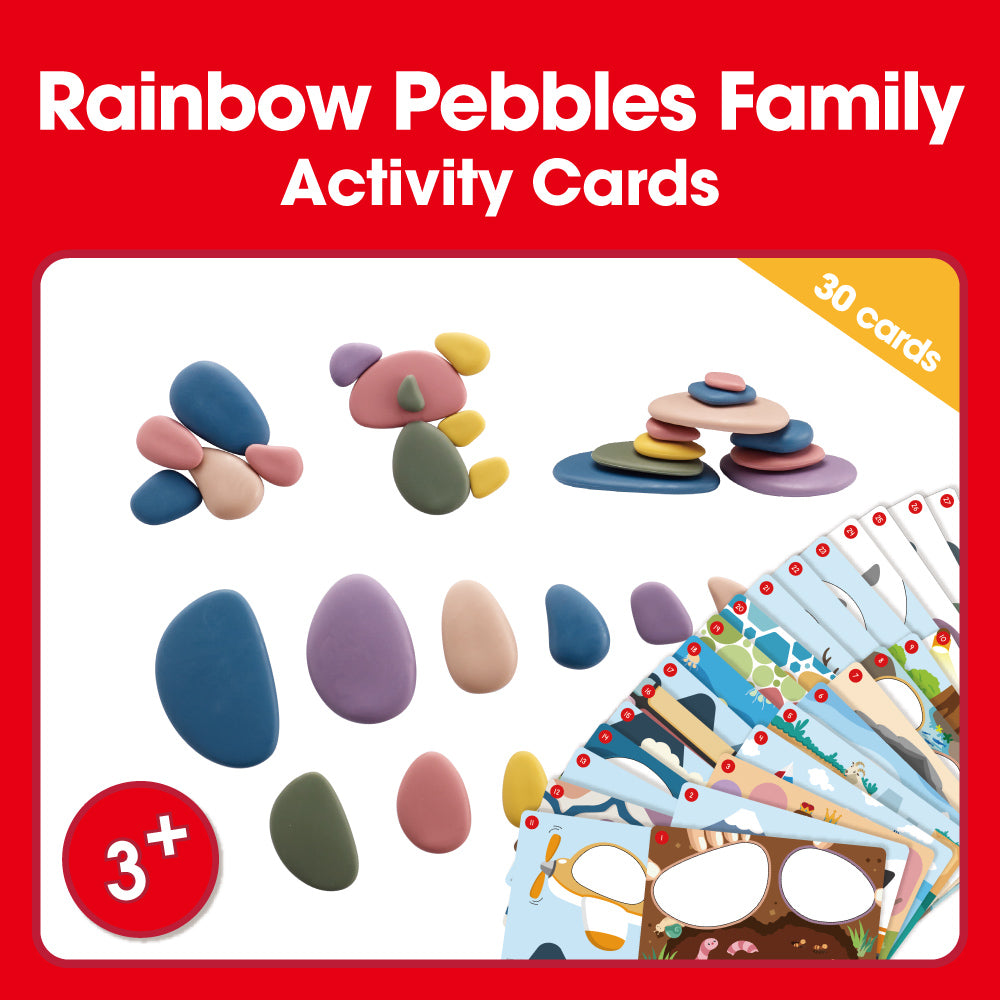 Edx Education Downloadable Rainbow Pebbles® Family – Art Colors - 30 cards
