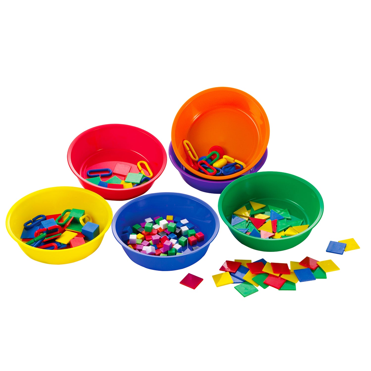 Colored Sorting Bowls