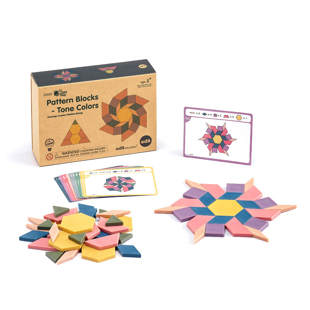 Busy Play® Pattern Blocks - Tone Colors