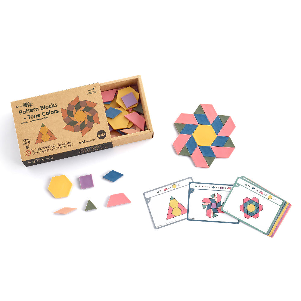 Busy Play® Pattern Blocks - Tone Colors