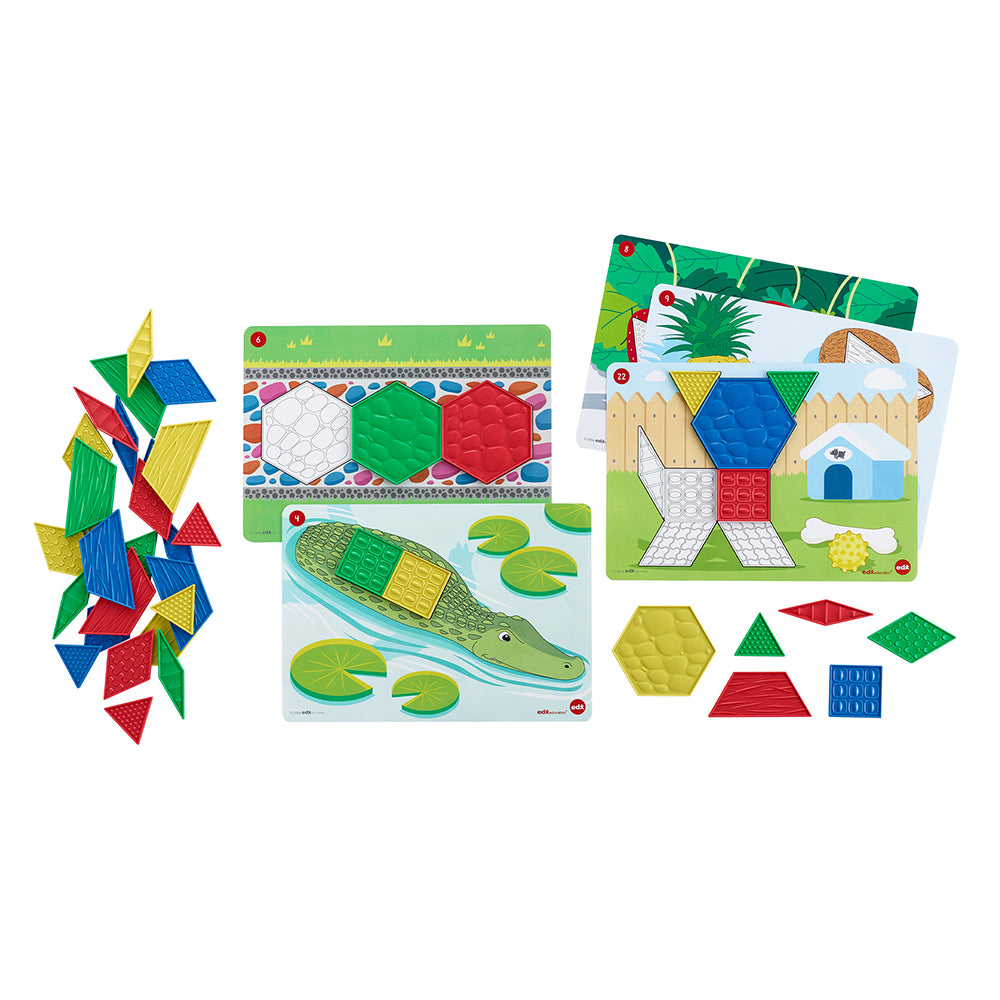 Edx Education – Green-n-Learn® Sensory Pattern Blocks – 22066 – Product Main Image