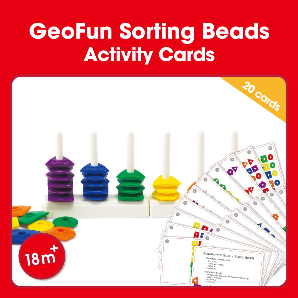 Edx Education – Downloadable GeoFun Sorting Beads Activity Cards 20 Cards – Product Main Image