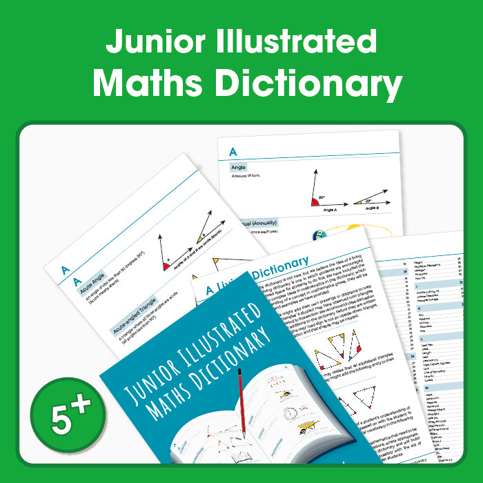 Edx Education – Downloadable Junior Illustrated Maths Dictionary 76 Pages – Product Main Image