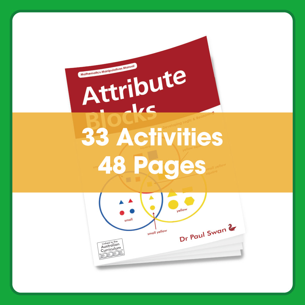 Edx Education – Downloadable Maths Handbook Attribute Blocks 48 Pages – Product Lifestyle Image