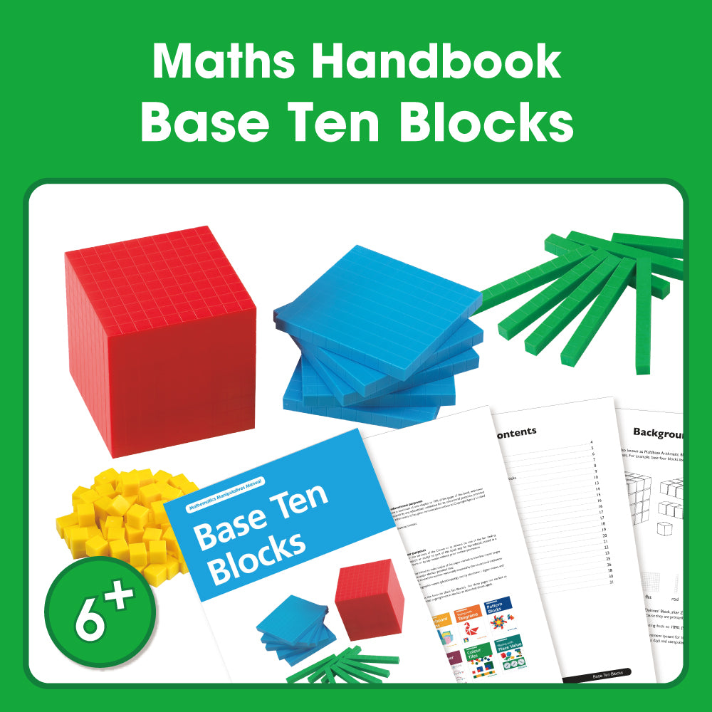 Edx Education – Downloadable Maths Handbook Base Ten Blocks 36 Pages – Product Main Image