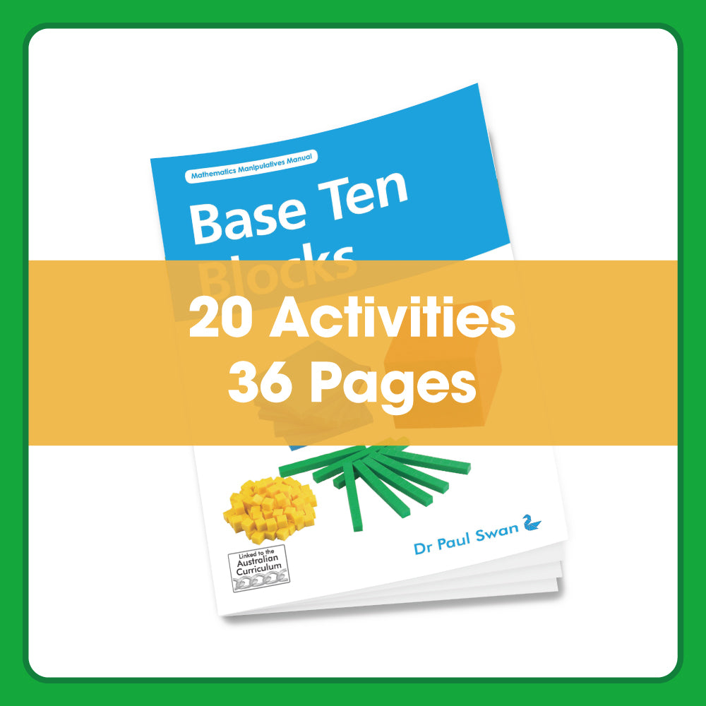 Edx Education – Downloadable Maths Handbook Base Ten Blocks 36 Pages – Product Lifestyle Image