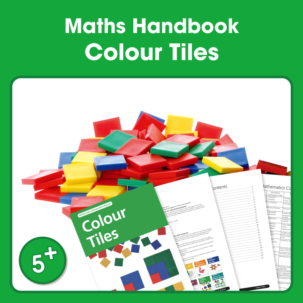 Edx Education – Downloadable Maths Handbook Colour Tiles 47 Pages – Product Main Image