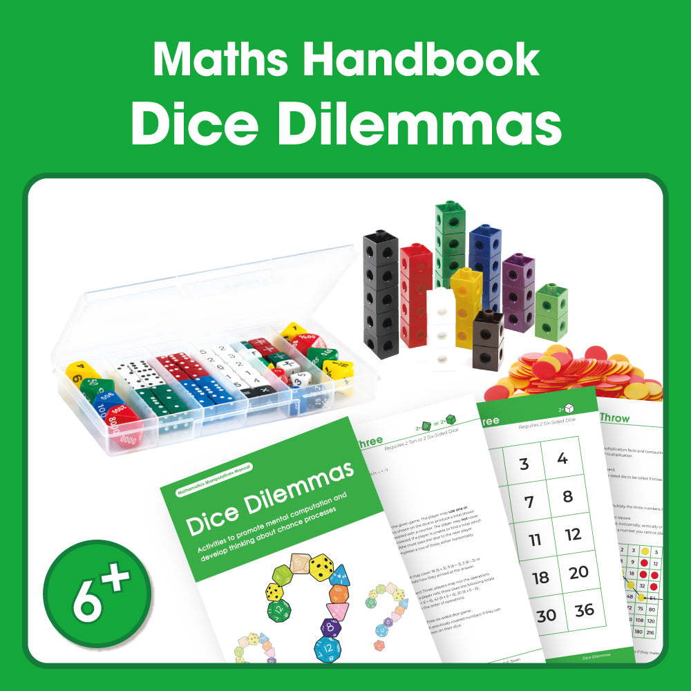 Edx Education – Downloadable Maths Handbook Dice Dilemmas 48 Pages – Product Main Image