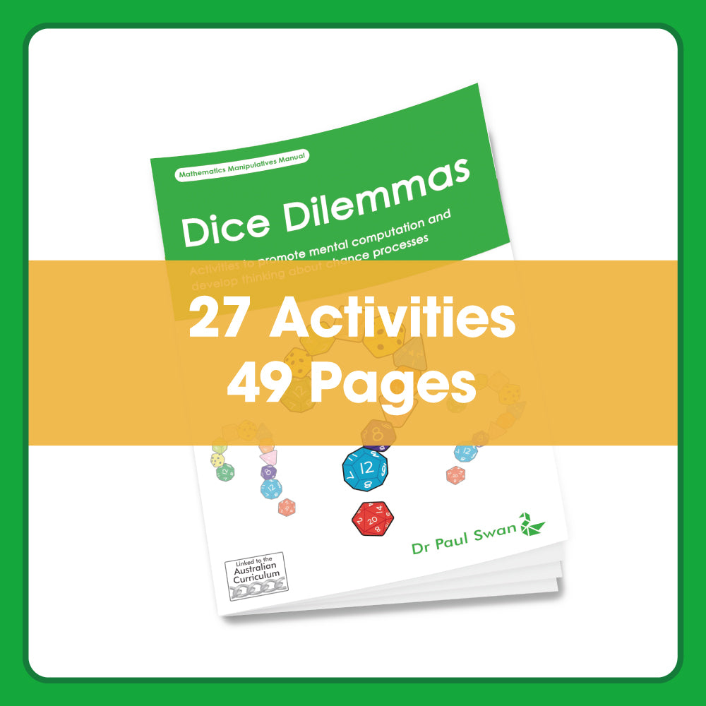 Edx Education – Downloadable Maths Handbook Dice Dilemmas 48 Pages – Product Lifestyle Image