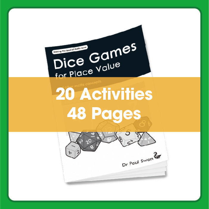 Edx Education – Downloadable Maths Handbook Dice Dazzlers 50 Pages – Product Lifestyle Image