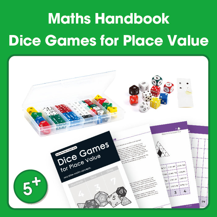 Edx Education – Downloadable Maths Handbook Dice Dazzlers 50 Pages – Product Main Image