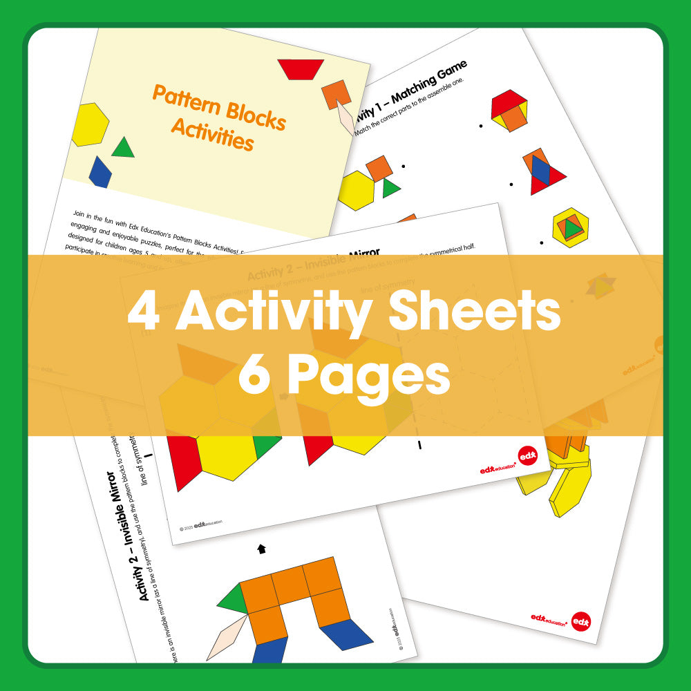 Edx Education – Downloadable Pattern Blocks Family Activities – Product Lifestyle Image