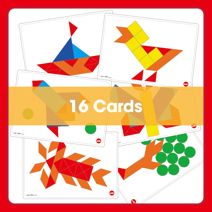 Edx Education – Downloadable Shape Blocks Activity Cards 16 Cards – Product Lifestyle Image