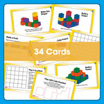 Edx Education – Downloadable Wooden Counting Cubes Activity Cards 2007 34 Cards – Product Lifestyle Image
