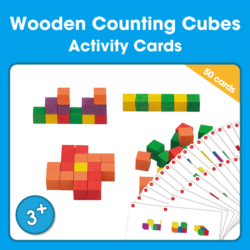 Edx Education – Downloadable Wooden Counting Cubes Activity Cards 2020 50 Cards – Product Main Image
