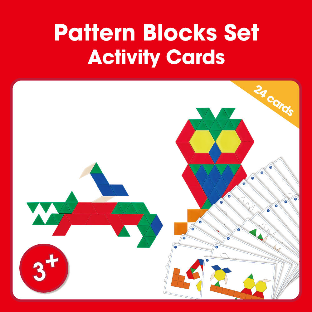 Edx Education – Downloadable Pattern Blocks Set Activity Cards 24 Cards – Product Main Image