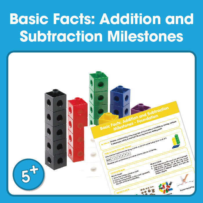 Edx Education – Basic Facts Addition and Subtraction Milestones Foundation 5 Years – Product Main Image