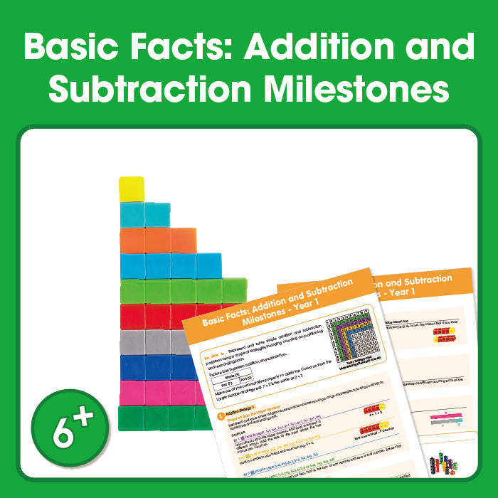Edx Education – Basic Facts Addition and Subtraction Milestones Grade 1 – Product Main Image