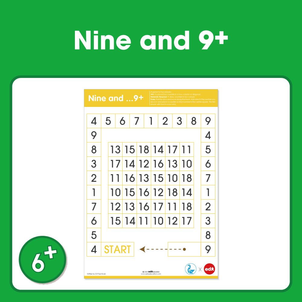 Edx Education – Board Games Nine and 9 Plus Ages 6-8 – Product Main Image
