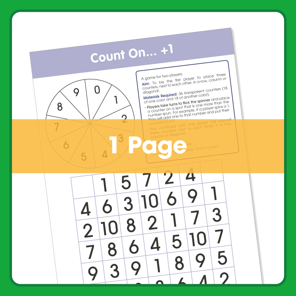 Edx Education – Board Games Count On +1 Grade 1 – Product Lifestyle Image