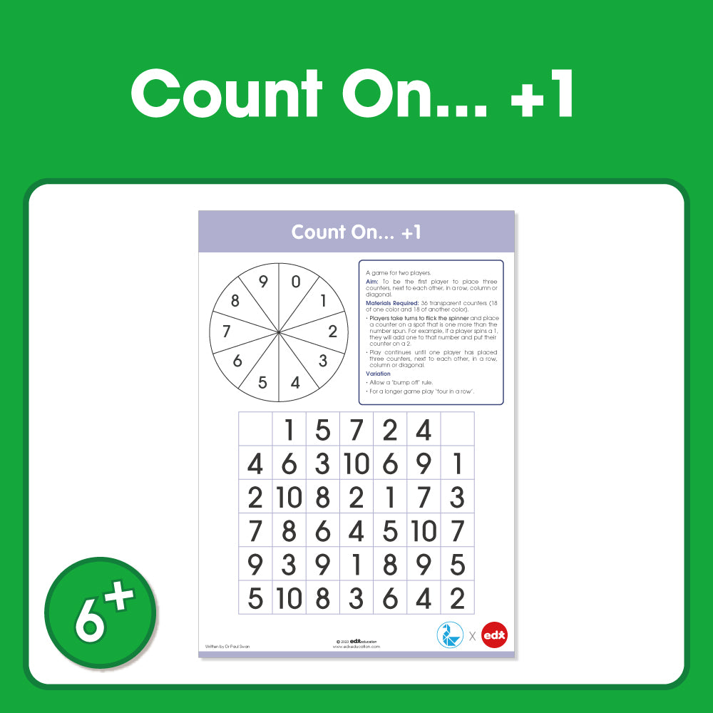 Edx Education – Board Games Count On +1 Grade 1 – Product Main Image
