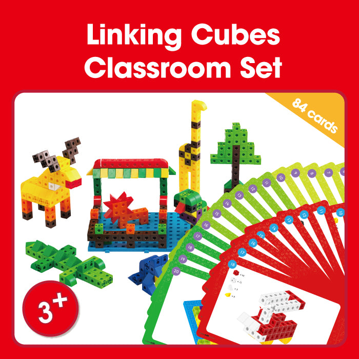 Edx Education – Downloadable Linking Cubes Classroom Set Activity Cards 84 Cards – Product Main Image