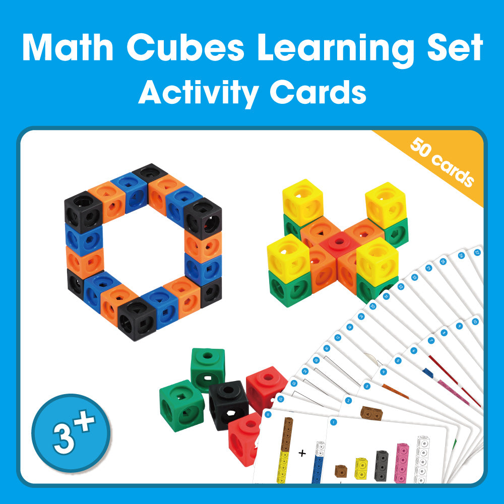 Edx Education – Downloadable Math Cubes Learning Set Activity Cards 50 Cards – Product Main Image