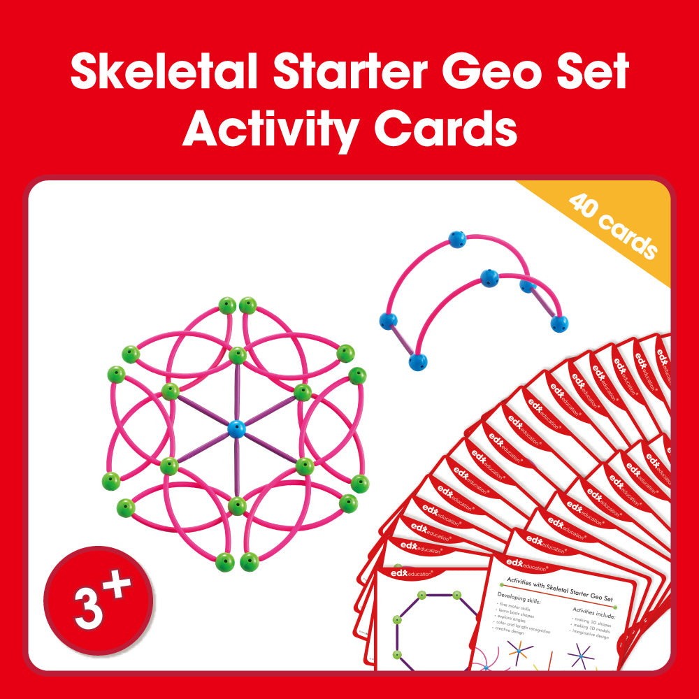 Edx Education – Downloadable Skeletal Starter Geo Set Activity Cards 40 Cards – Product Main Image