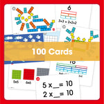Edx Education – Downloadable Early Math101 Number Rods Activity Cards 100 Cards – Product Lifestyle Image