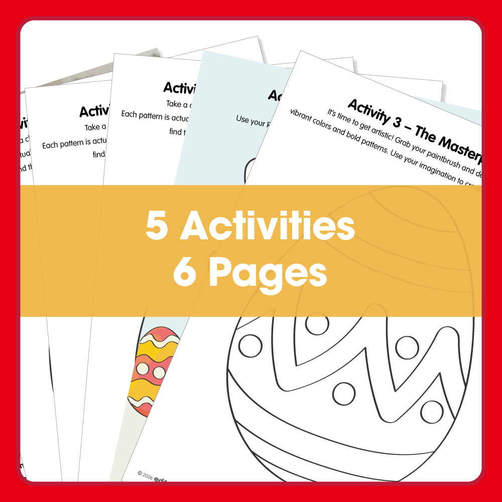 Edx Education – Free Downloadable Easter Activities 2026 – Product Lifestyle Image