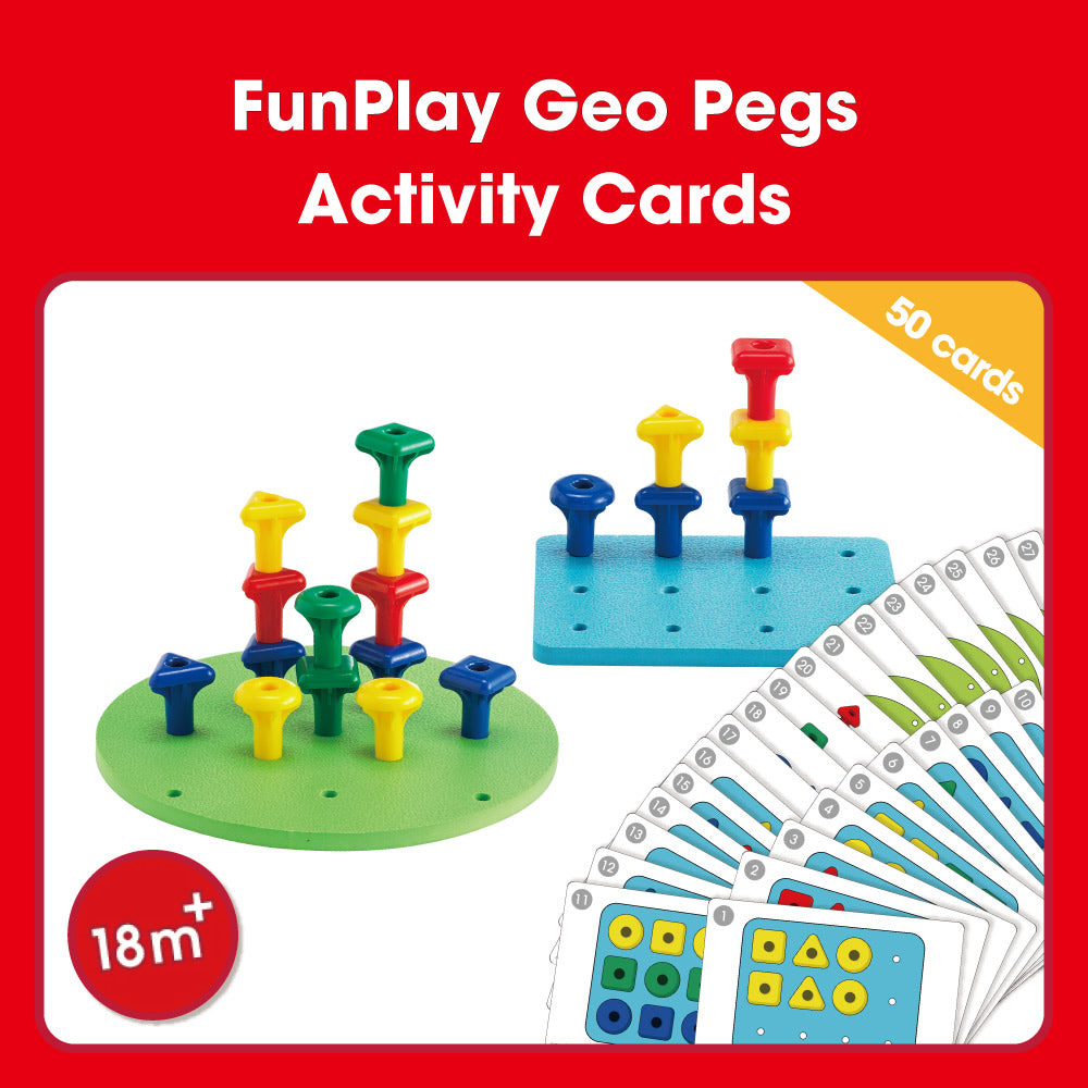 Edx Education – Downloadable FunPlay Geo Pegs Set Activity Cards 50 Cards – Product Main Image