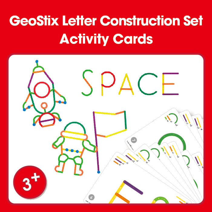 Edx Education – Downloadable GeoStix Letter Construction Set Activity Cards 50 Cards – Product Main Image