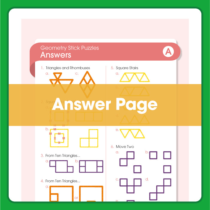 Edx Education – Geometry Stick Puzzles 5 Grade 4 and 5 – Product Lifestyle Image