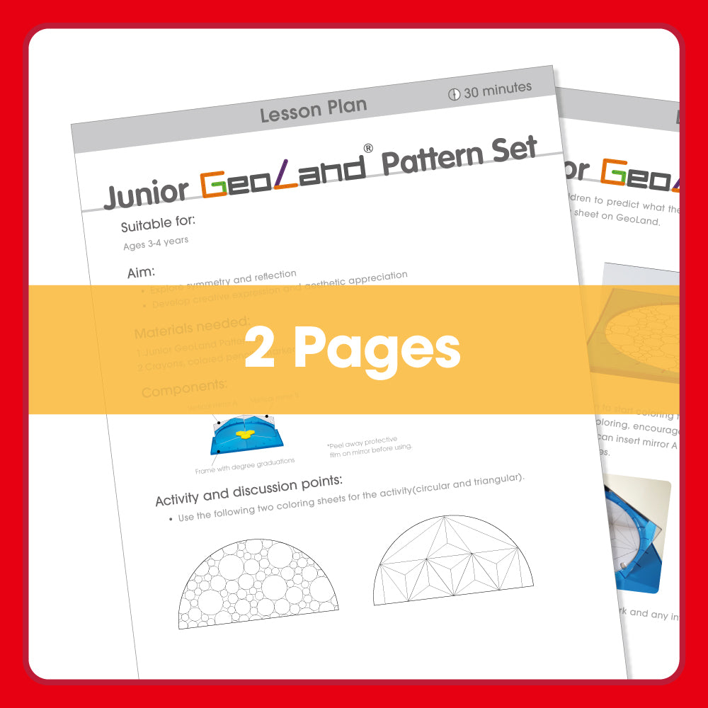 Edx Education – Junior GeoLand Pattern Set Lesson Plan 3-4 Year Olds – Product Lifestyle Image