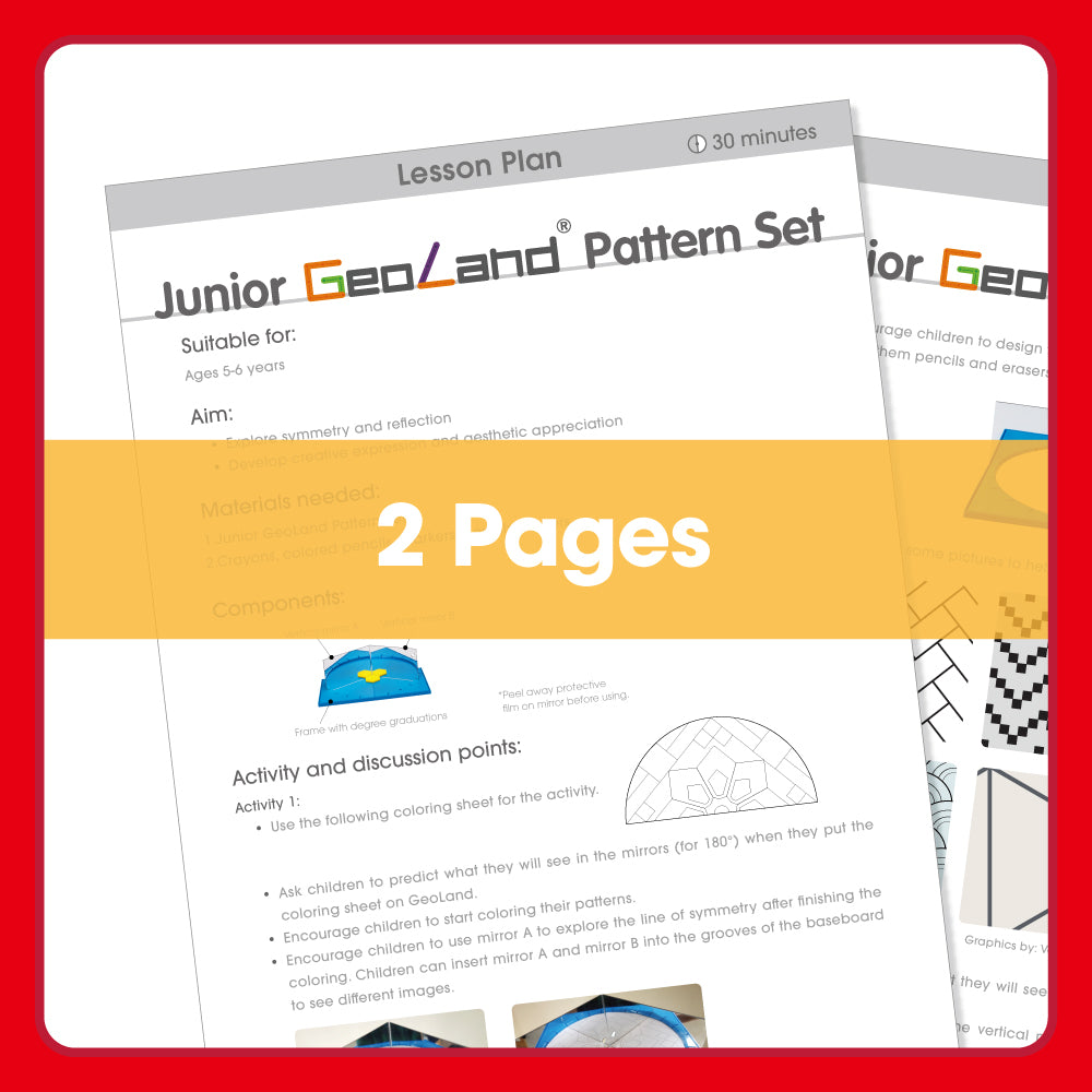 Edx Education – Junior GeoLand Pattern Set Lesson Plan 5-6 Year Olds – Product Lifestyle Image