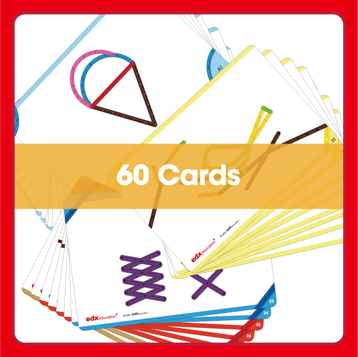 Edx Education – Downloadable Junior GeoStix Activity Cards English 60 Cards – Product Lifestyle Image