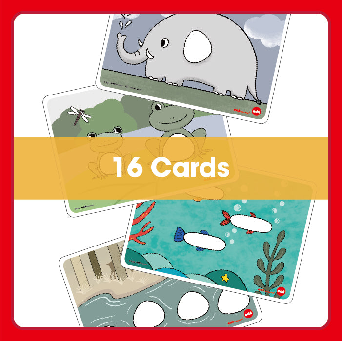 Edx Education – Downloadable Eco-Friendly Junior Rainbow Pebbles Activity Cards English – Product Lifestyle Image