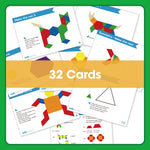 Edx Education – Downloadable Pattern Block Math Cards 32 Cards – Product Lifestyle Image