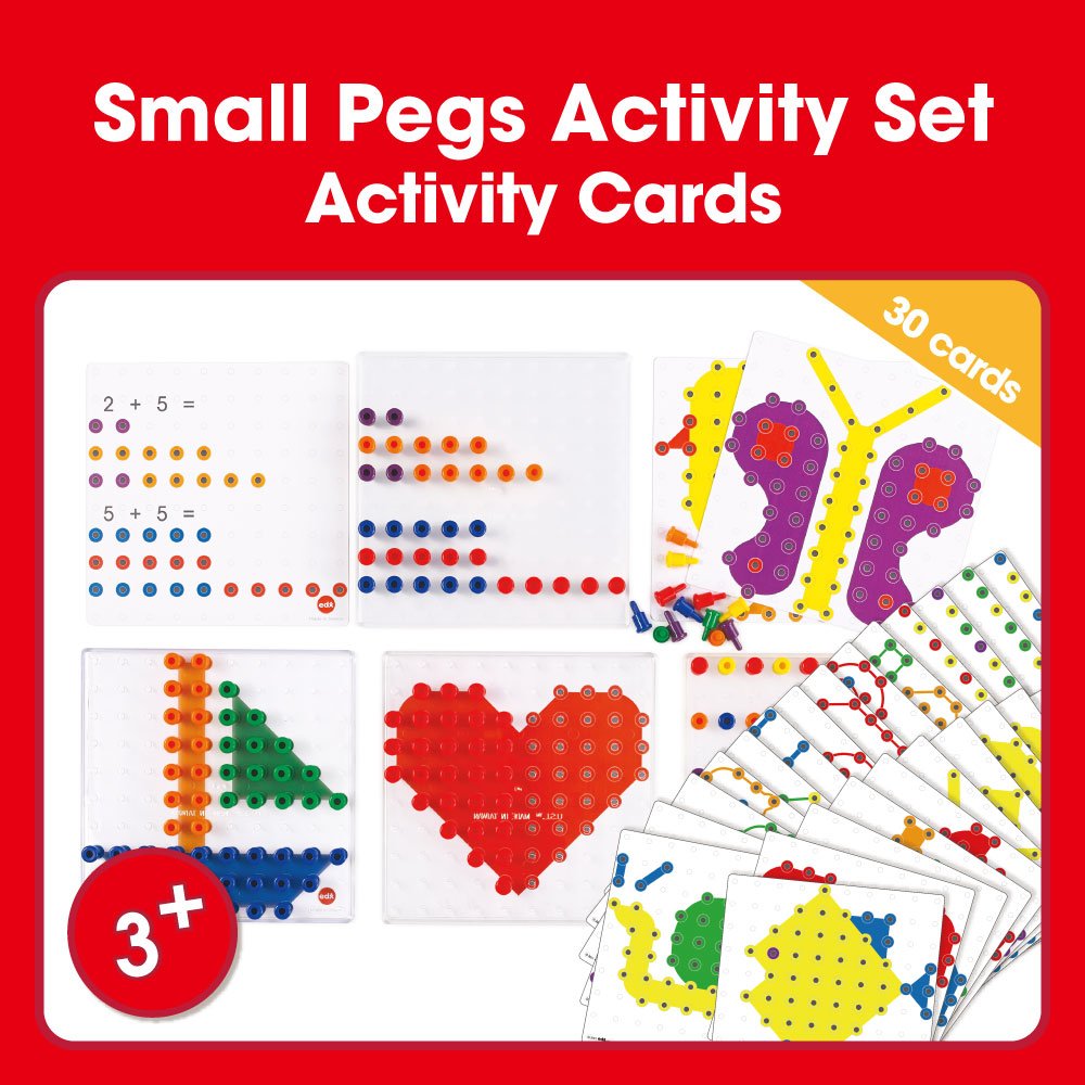 Edx Education – Downloadable Small Pegs Activity Set Activity Cards 30 Cards – Product Main Image
