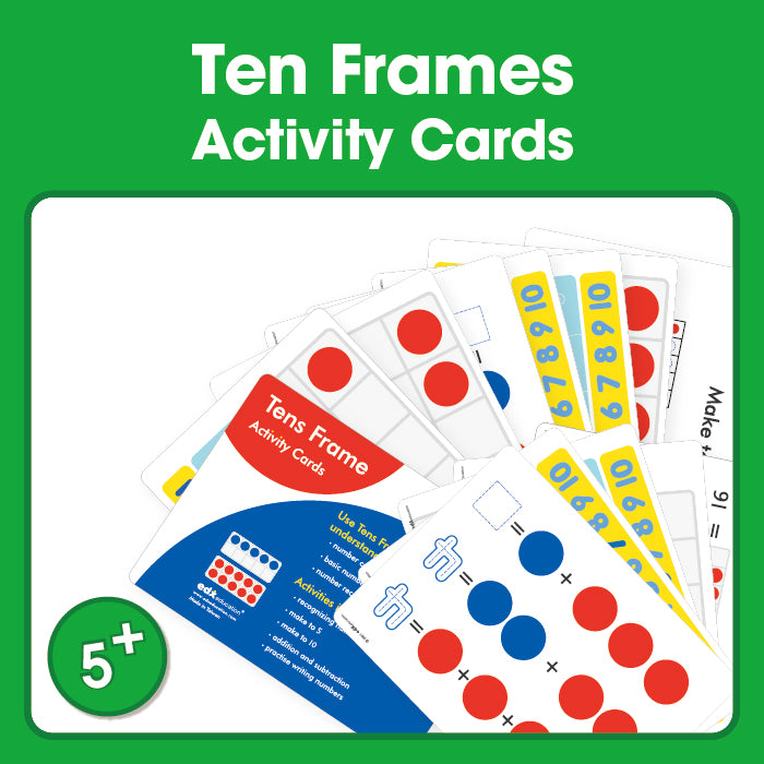 Edx Education – Downloadable Ten Frames Activity Set Activity Cards 32 Cards – Product Main Image