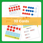 Edx Education – Downloadable Ten Frames Activity Set Activity Cards 32 Cards – Product Lifestyle Image