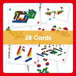 Edx Education – Downloadable Linking Cubes Theme Park Construction Activity Cards 28 Cards – Product Lifestyle Image