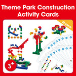 Edx Education – Downloadable Linking Cubes Theme Park Construction Activity Cards 28 Cards – Product Main Image