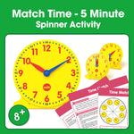 Edx Education – Time Match 5 Minute Spinner Game 8 Plus – Product Main Image