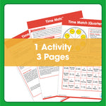 Edx Education – Time Match Quarter Hour Spinner Game 7 Plus – Product Lifestyle Image