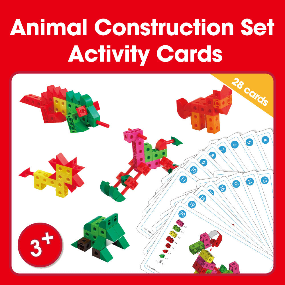 Edx Education – Downloadable Animal Construction Set Activity Cards 28 Cards – Product Main Image