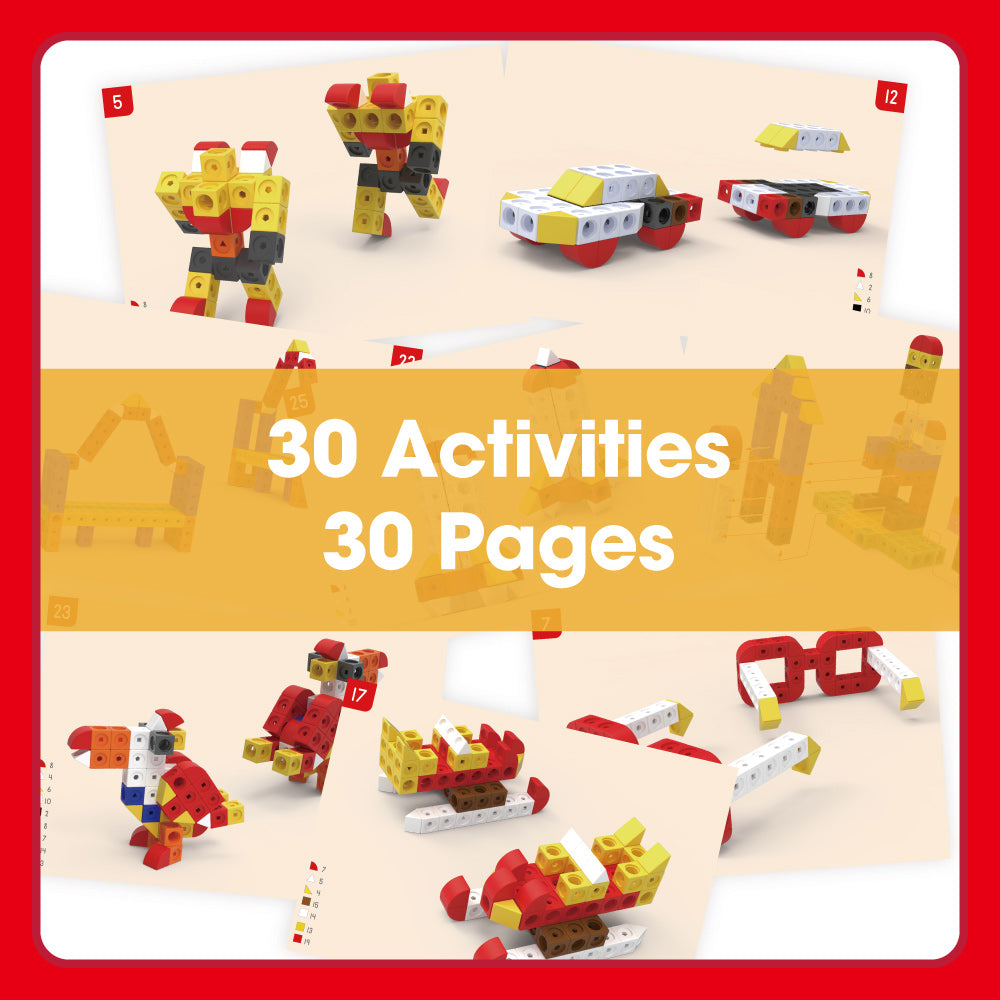 Edx Education – Downloadable Math Cubes Construction Set 30 Activities – Product Lifestyle Image