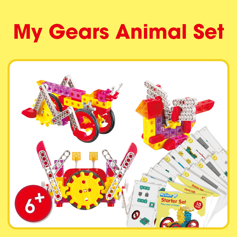 Edx Education Downloadable My Gears Animal Set Activity Booklet - 8 activities