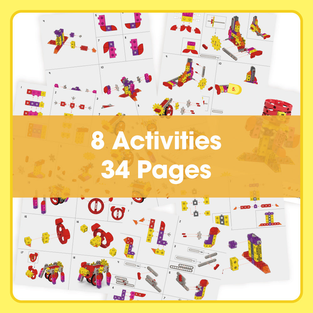 Edx Education Downloadable My Gears Animal Set Activity Booklet - 8 activities